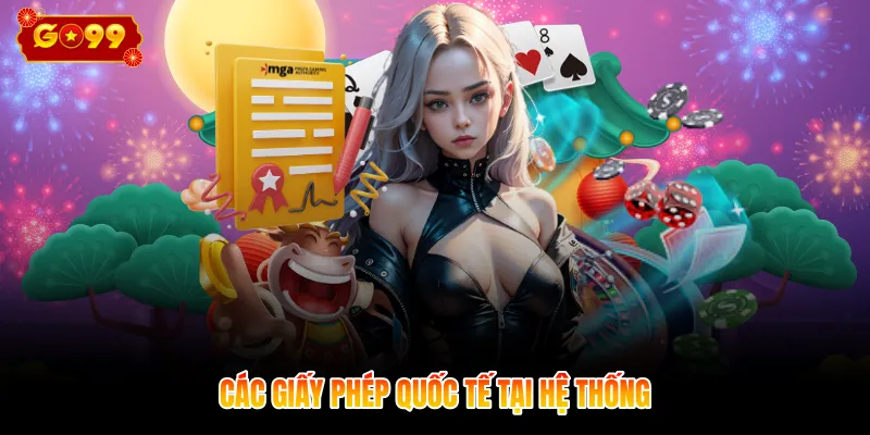 Các giấy phép quốc tế tại hệ thống